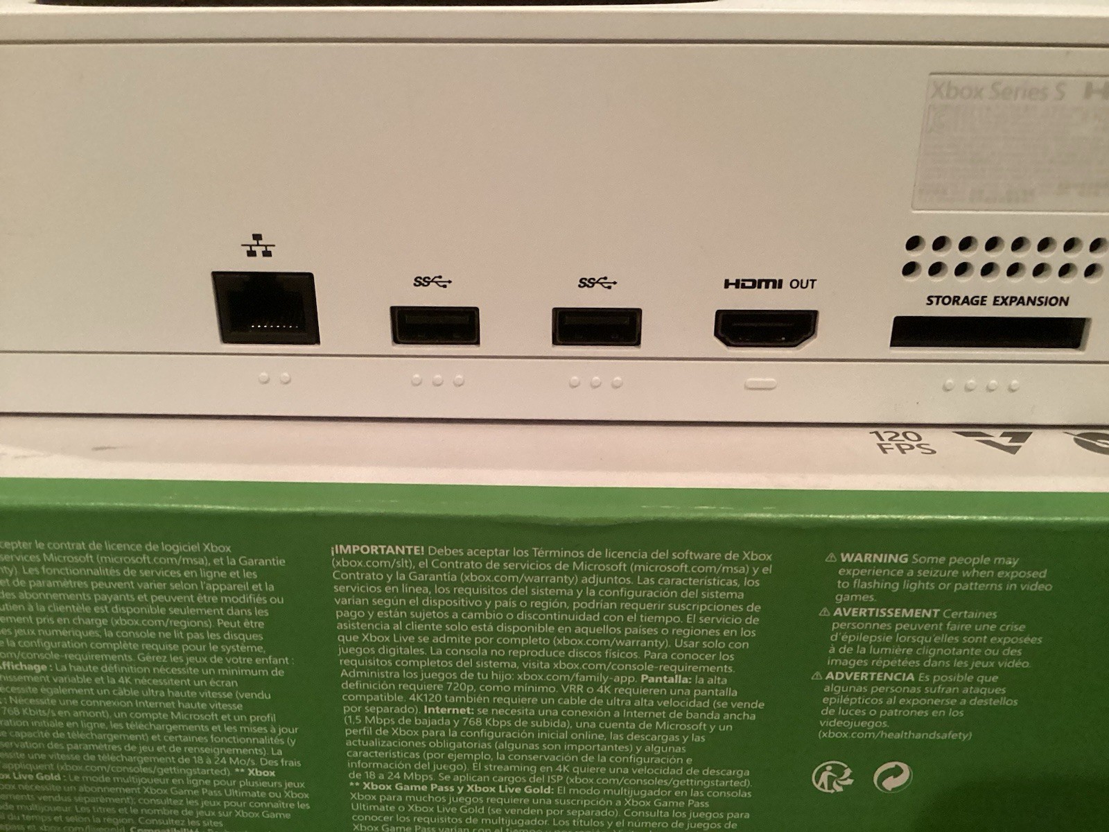 Microsoft Xbox Series S 512GB SSD White Console W/ 2 Controllers, Cords, & Drive