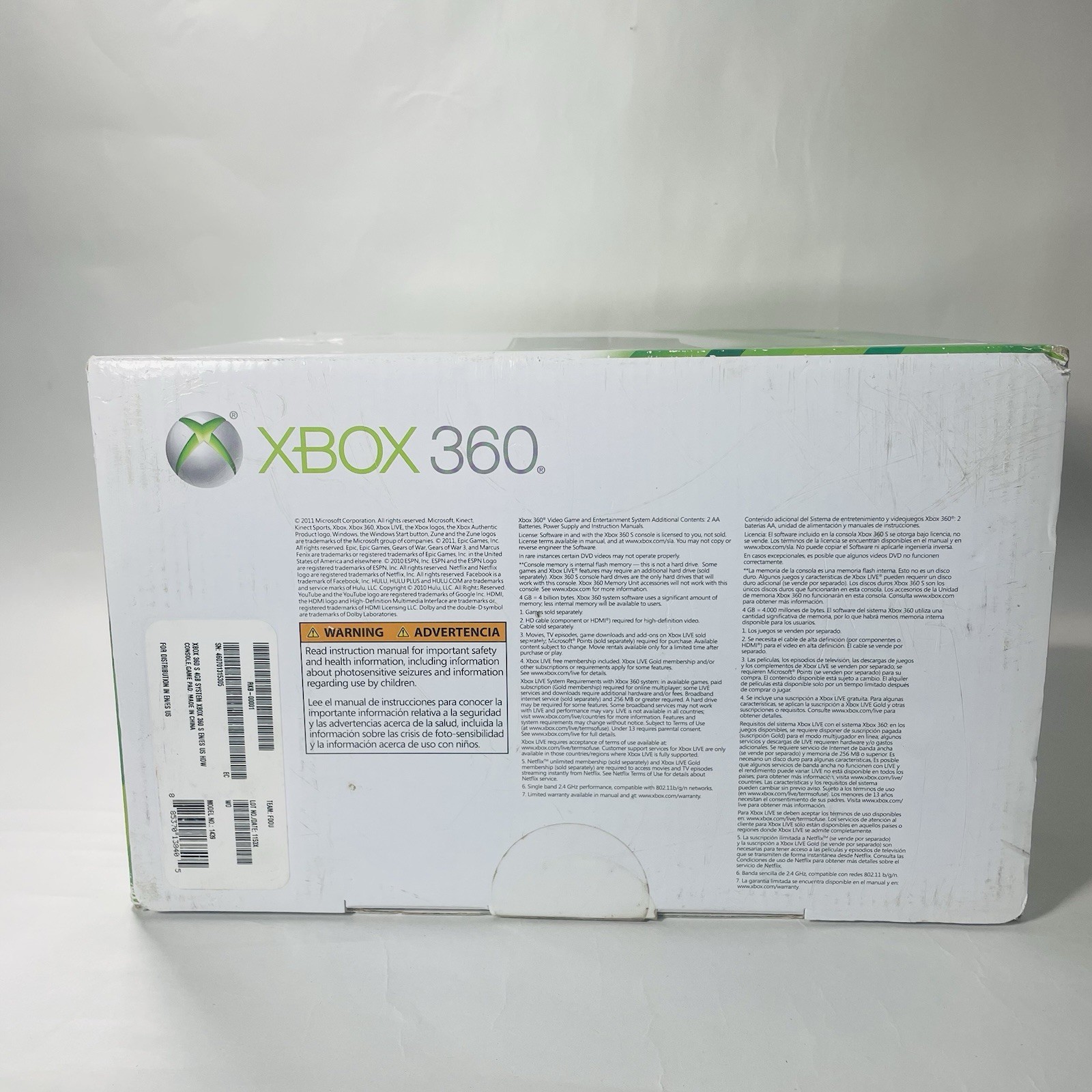 Microsoft Xbox 360 Slim Console 4GB Great Working Condition with box