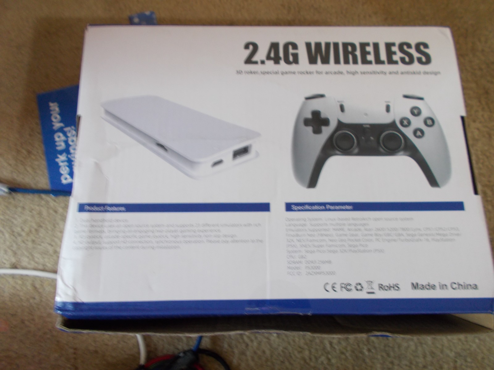 SJGAM M15 Plus Retro Video Game Console White 4K HDMI 2.4G Wireless Controllers