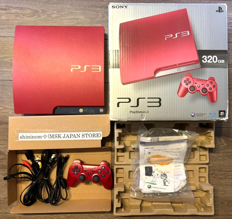 PS3 Scarlet Red CECH-3000B 320GB SR Game console SONY PlayStation 3 Japan Used