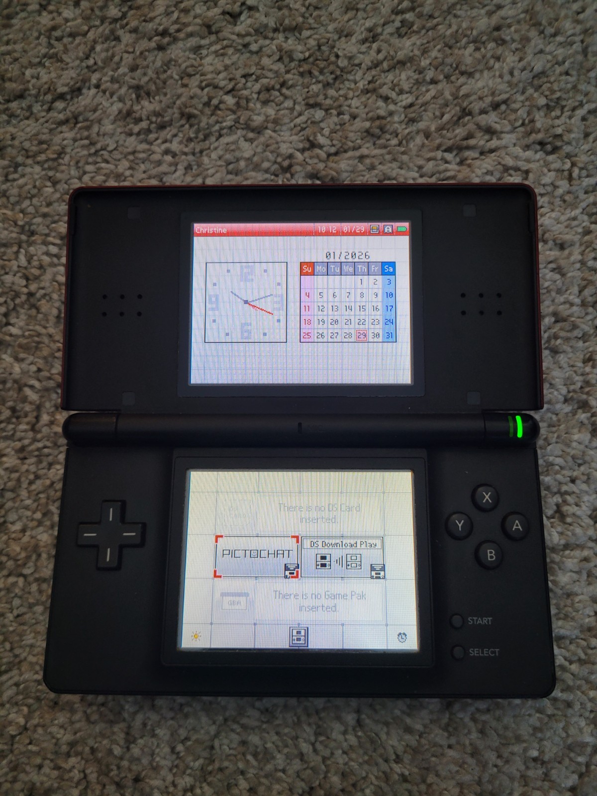 Nintendo DS Lite Crimson Handheld System – Red/Black