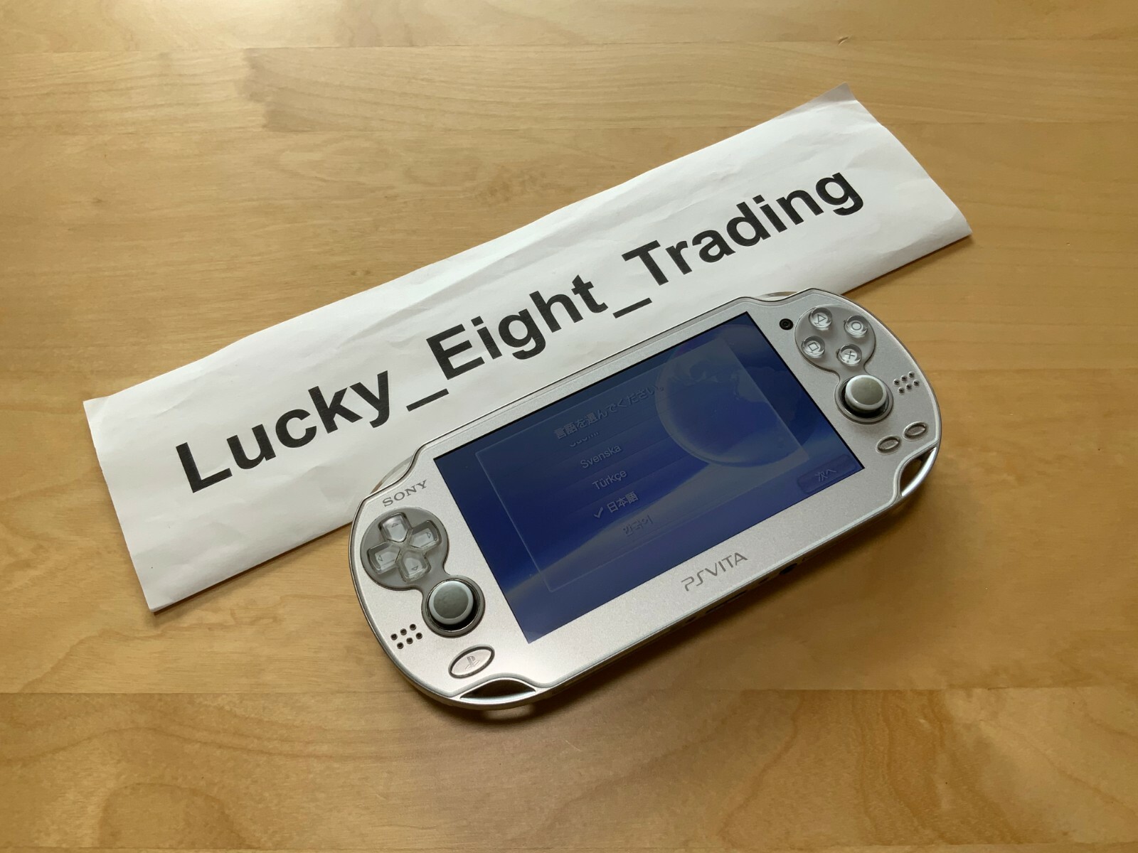 PS Vita Ice Silver PCH 10007 Console only PSV Fat [H]