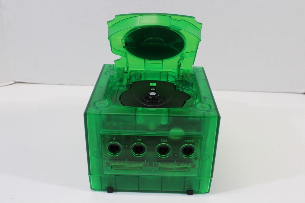 Nintendo Gamecube Clear Dark Green Console Controller AC AV Memory NTSC-U/C US