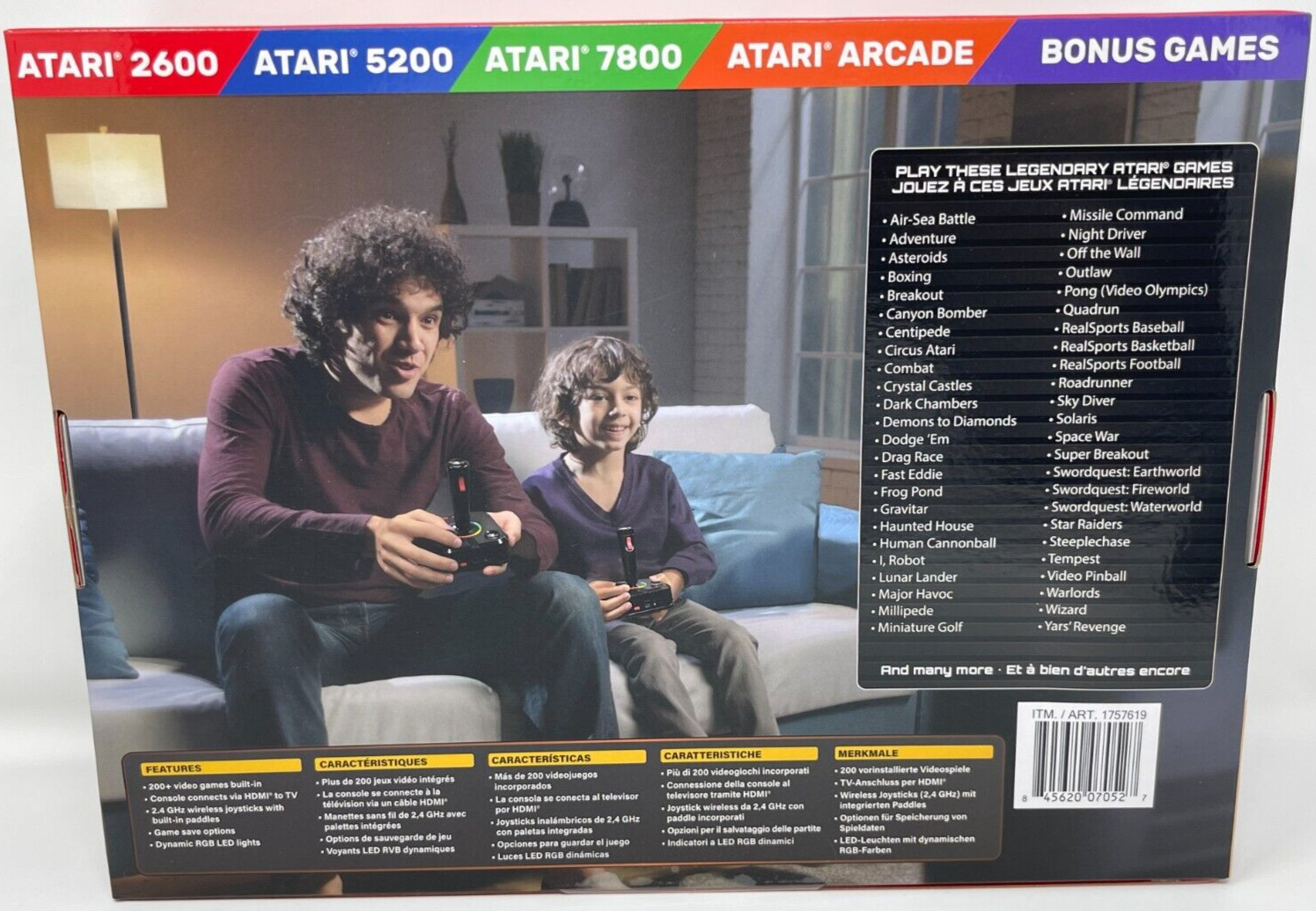 My Arcade Atari Gamestation Pro Console with 200+ Games & 2 Joysticks HDMI Cable