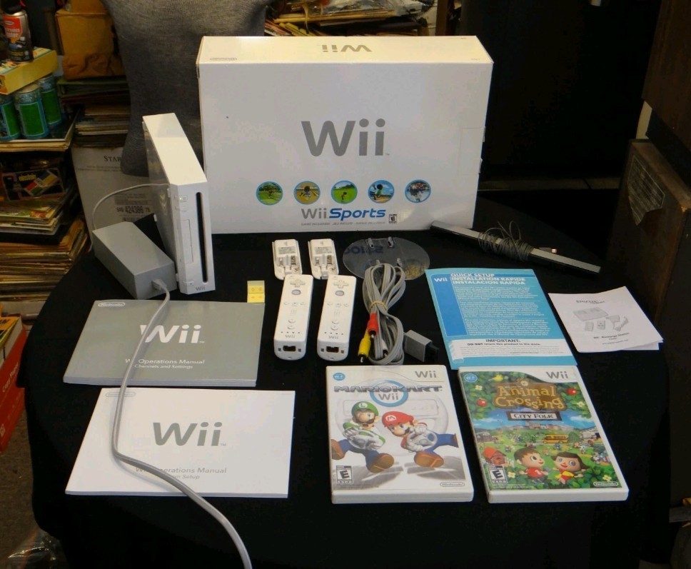 Nintendo Wii Sports Video Game Console Bundle w/ REMOTES, GAMES, CABLES+ TESTED!