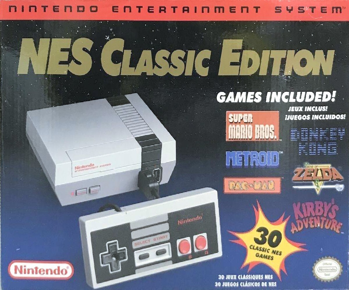 NINTENDO NES Classic Edition Game Console With Controller and 30 games… NEW!