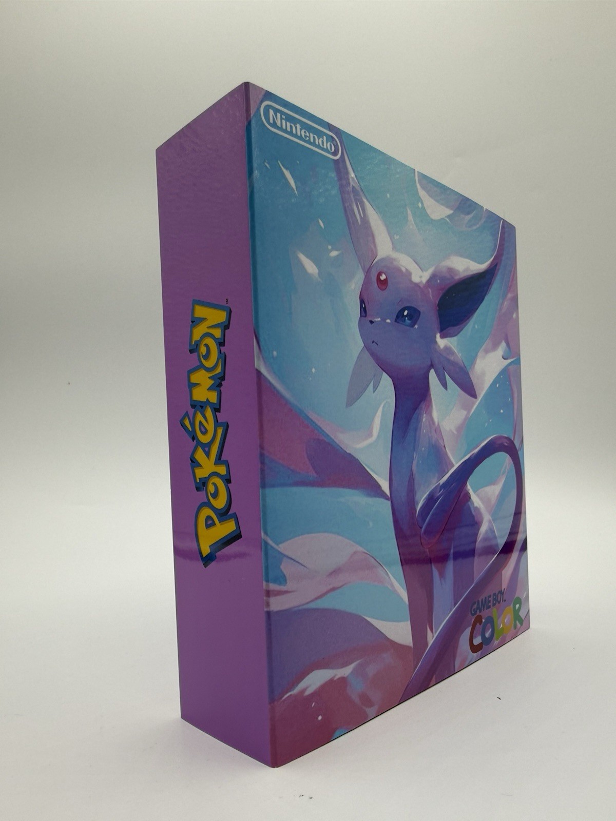 Custom Espeon USB C Rechargeable Gameboy Color W/ Matching Box Pokémon