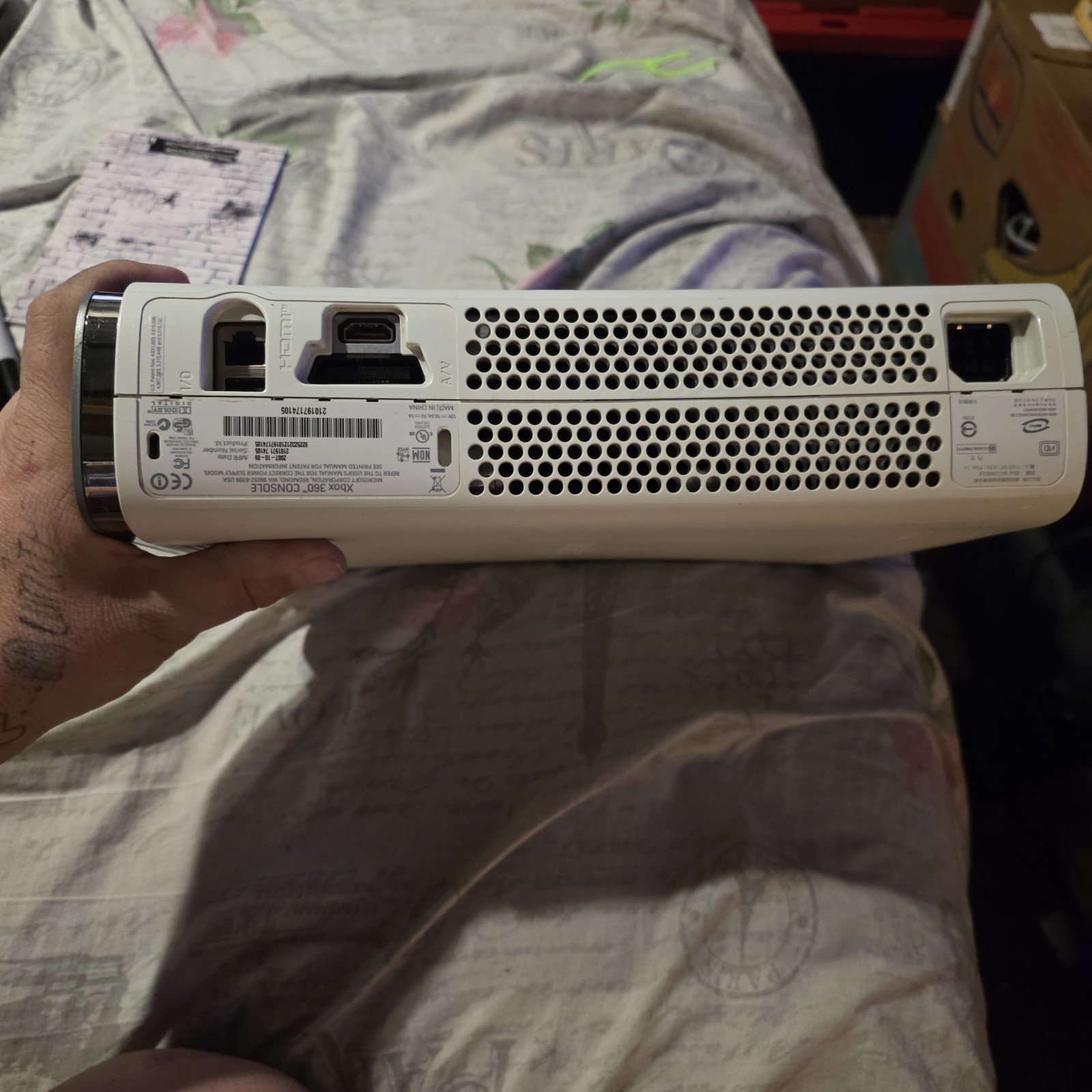 Microsoft Xbox 360 Pro 20GB Console – Matte White Defective As Is Update Fail Er