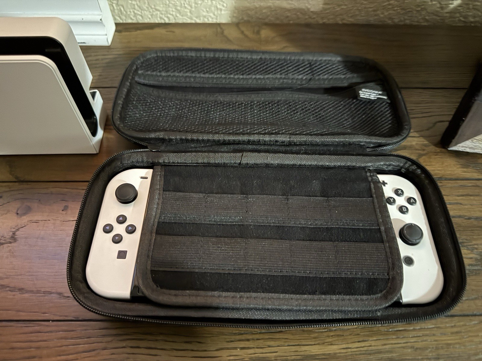 Nintendo Switch OLED White Console with Carrying Case, Dock, and Accessories