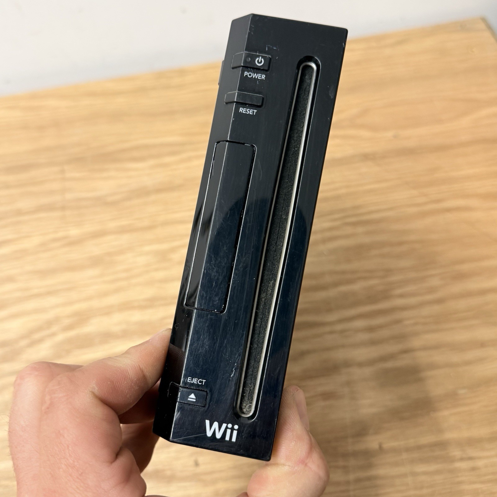 Nintendo Wii Replacement Gamecube Compatible RVL-001 Tested Works Console Black