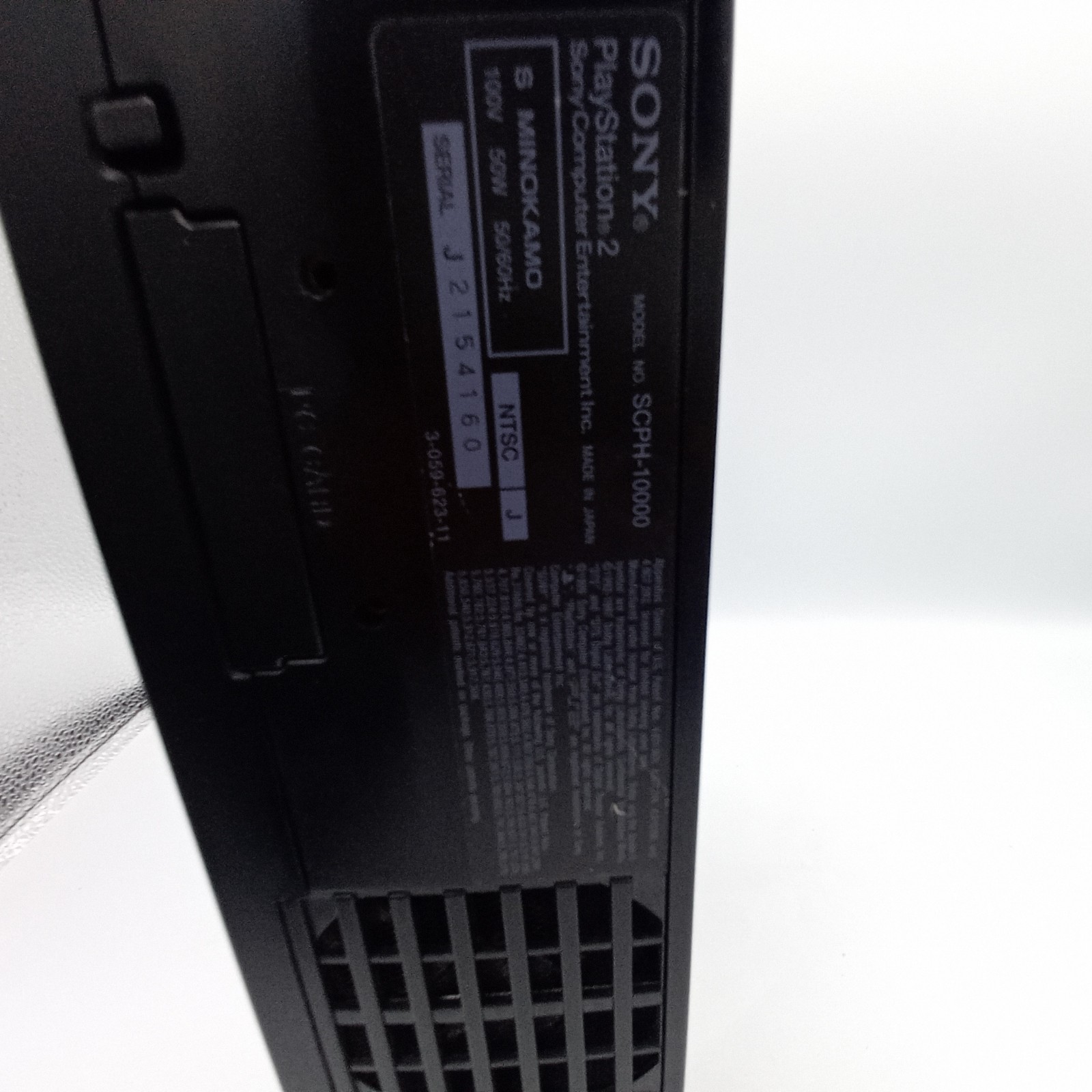 PS2 PlayStation 2 Console Flat Black SCPH-10000 With Memory Card Japanese Tested