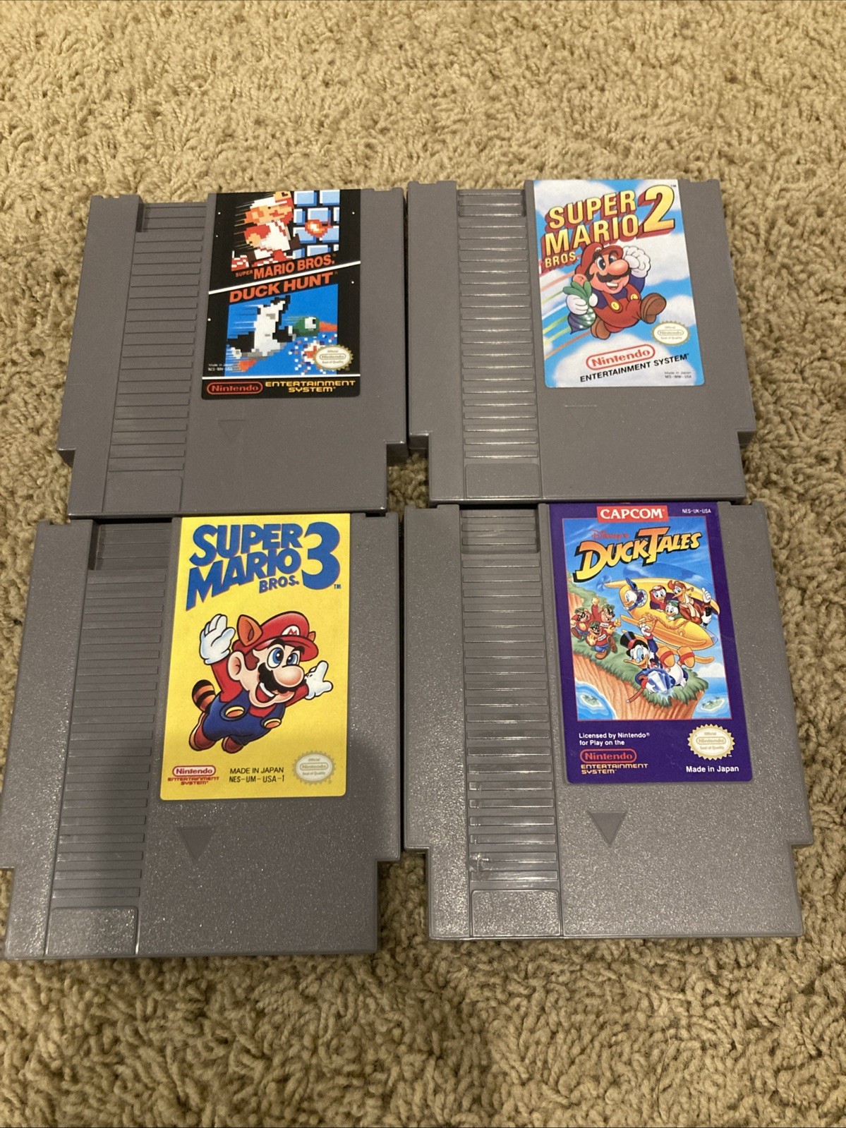 Nintendo NES System Bundle + Mario 1 2 3 + Duck Tales! – Tested!