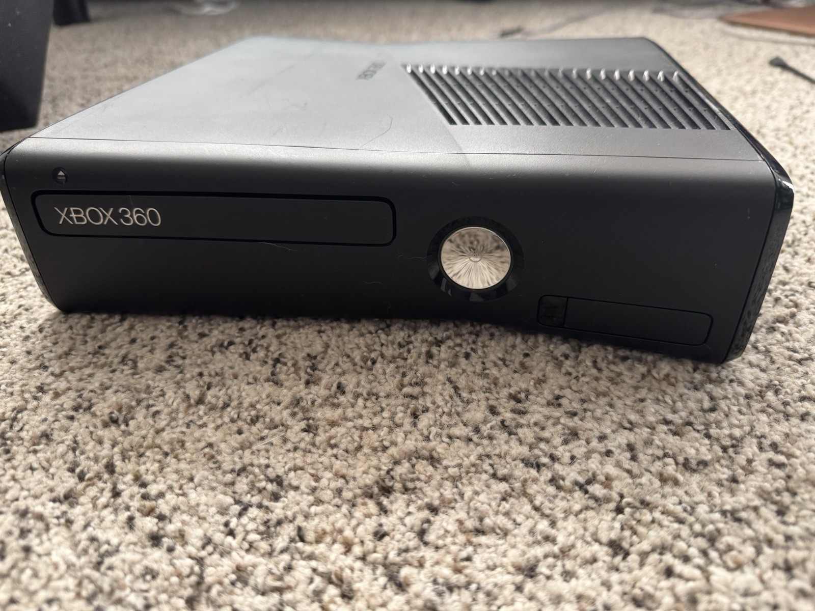Xbox 360 S Black 1439 Console Only Tested & Working
