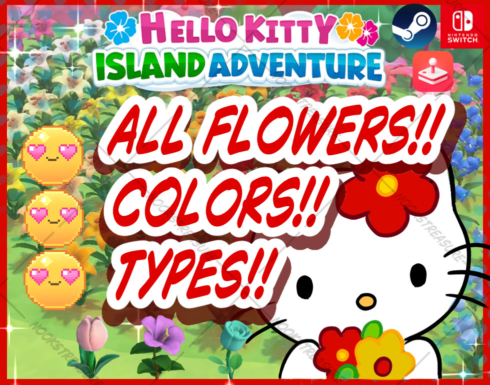 Hello Kitty Island Adventure All Flowers!