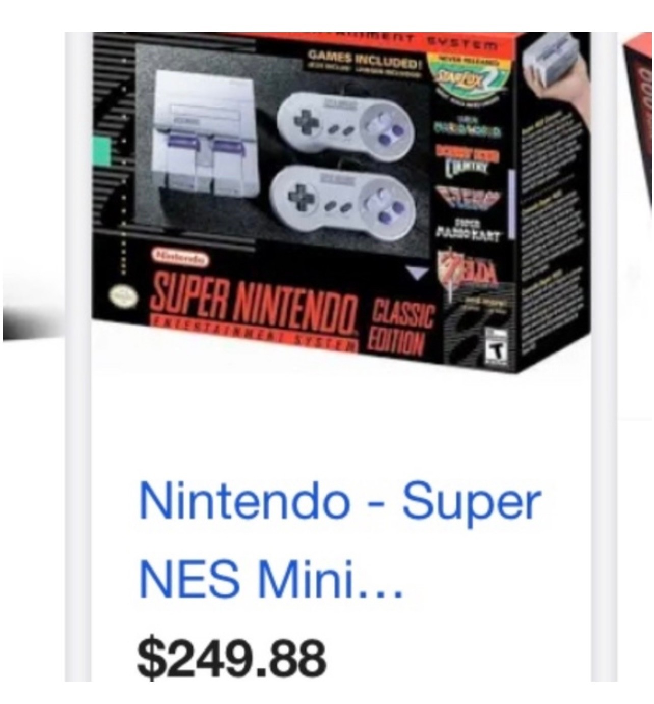 Nintendo Super NES Mini Classic Edition Control Deck – Gray