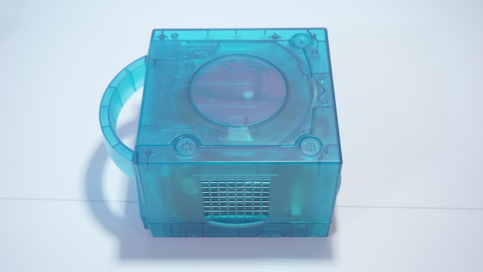 Clear Blue Nintendo GameCube Console DOL-001 (USA) with LEDs & Controller