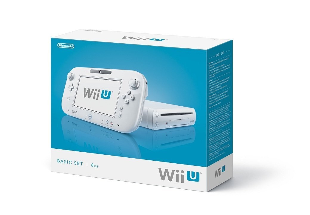 Nintendo Wii U Console 8GB Basic Set White Very Good 2N