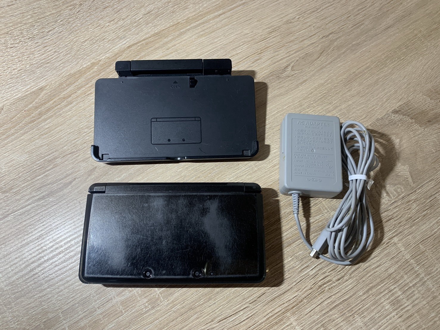 0712 Nintendo 3DS Cosmo Black Normal TESTED 290g