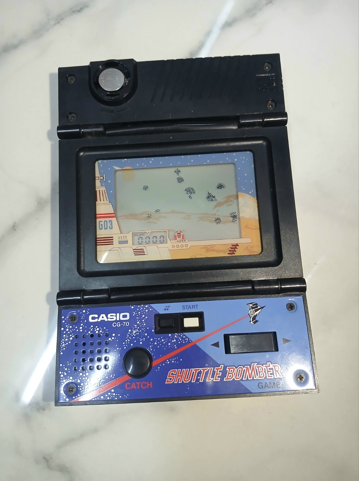 Vintage Casio Shuttle Bomber CG-70 Game & Radio Handheld System 1983