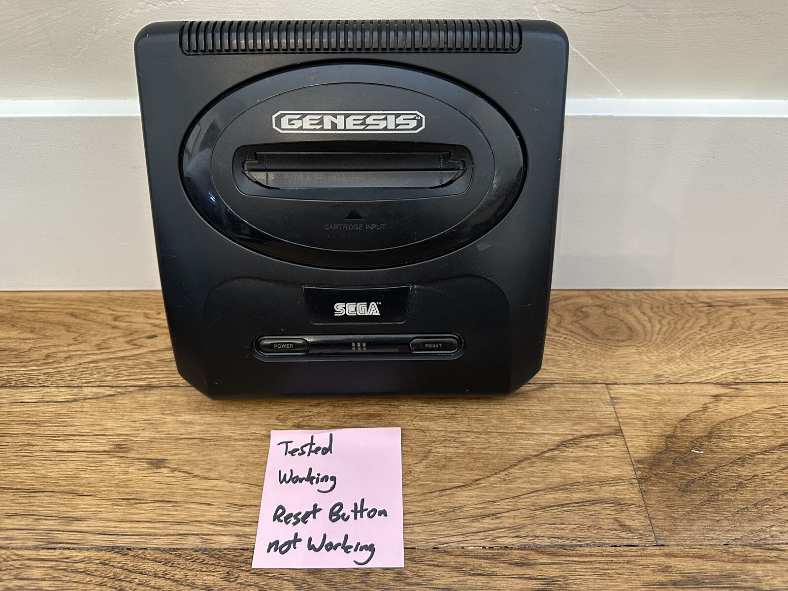 Sega Genesis Mega Drive MK-1631A Tested Reset Button Broken Console Only