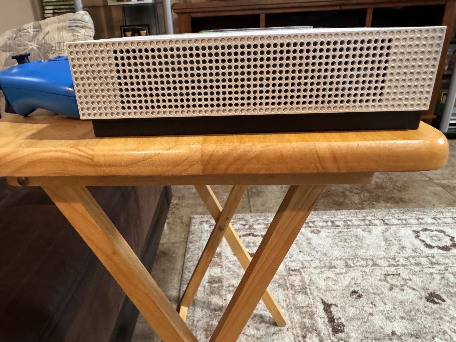 Xbox One S 1TB – White W/ 2 Controllers (1 White, 1 Blue) + 5 Games