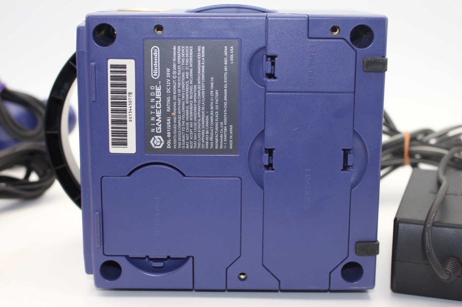 Nintendo GameCube Console Indigo Purple w/ OEM Controller & Cables