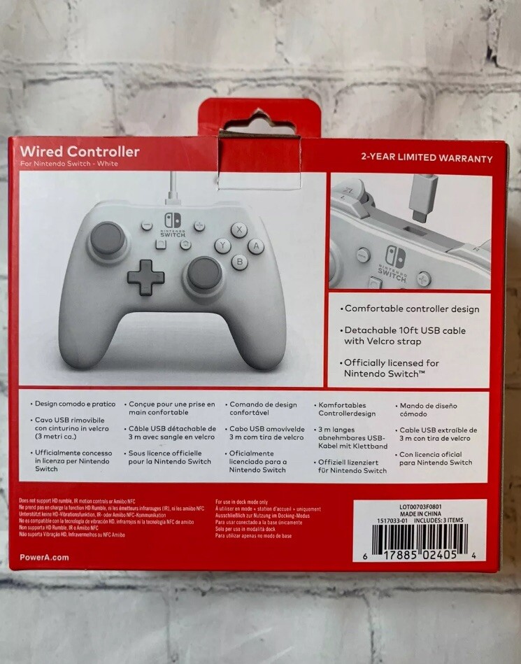 Nintendo Switch 32GB Handheld System Gray Left Joy Con Broken Controller Include