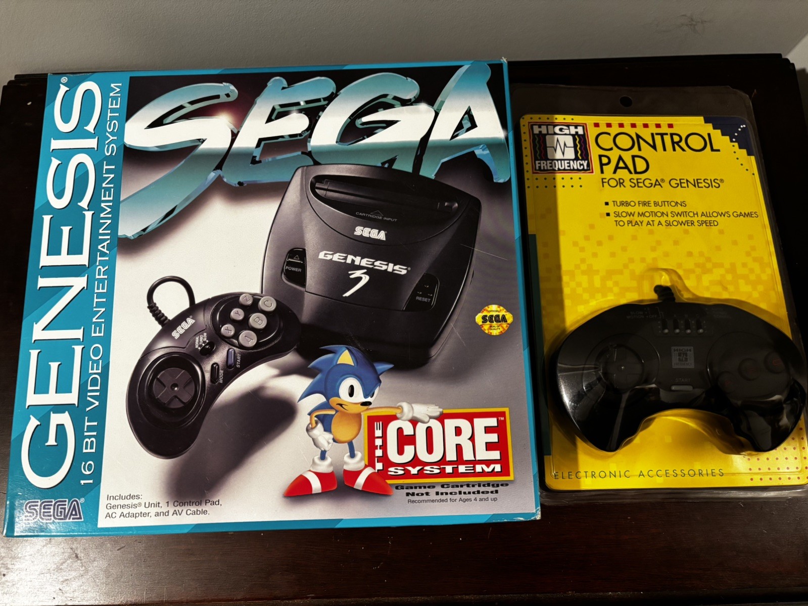 NEVER OPENED: Sega Genesis Model 3 Console Core System AND Unopened Control Pad