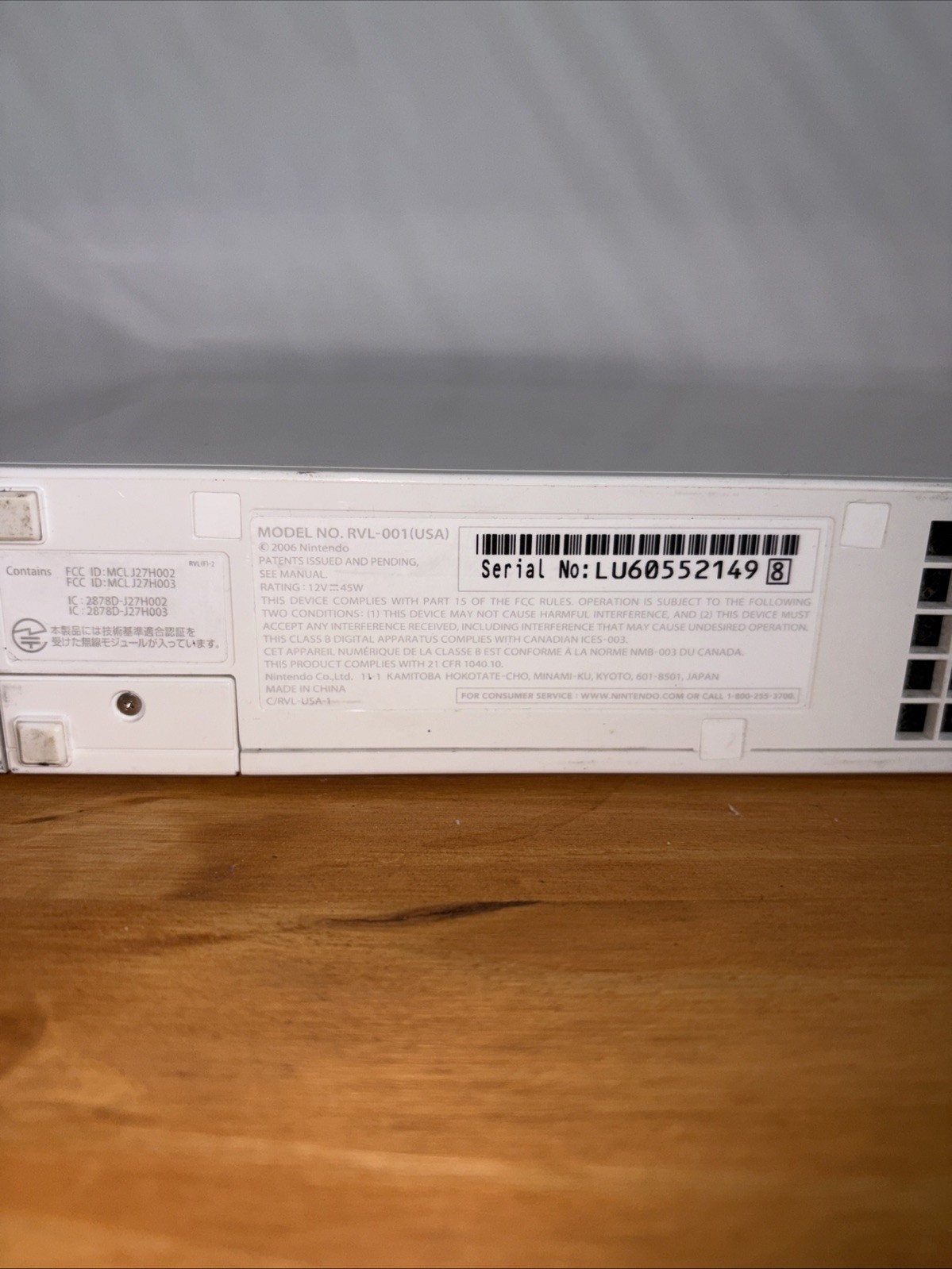 Nintendo Wii RVL-001 Console System tested + Complete Working!