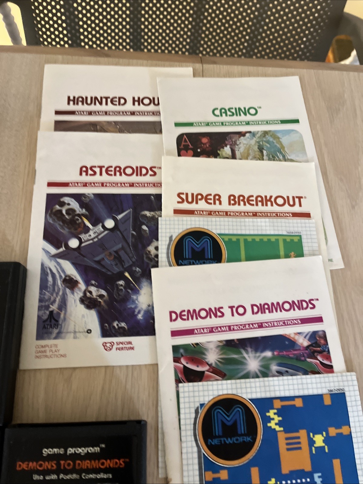 Atari 2600 Bundle – 12 Games (All with Manuals) And Controllers + Paddles Q33