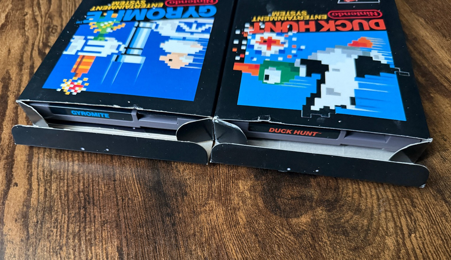 Stack-Up/Gyromite/Duck Hunt Nintendo NES complete box rob post-Deluxe Set system