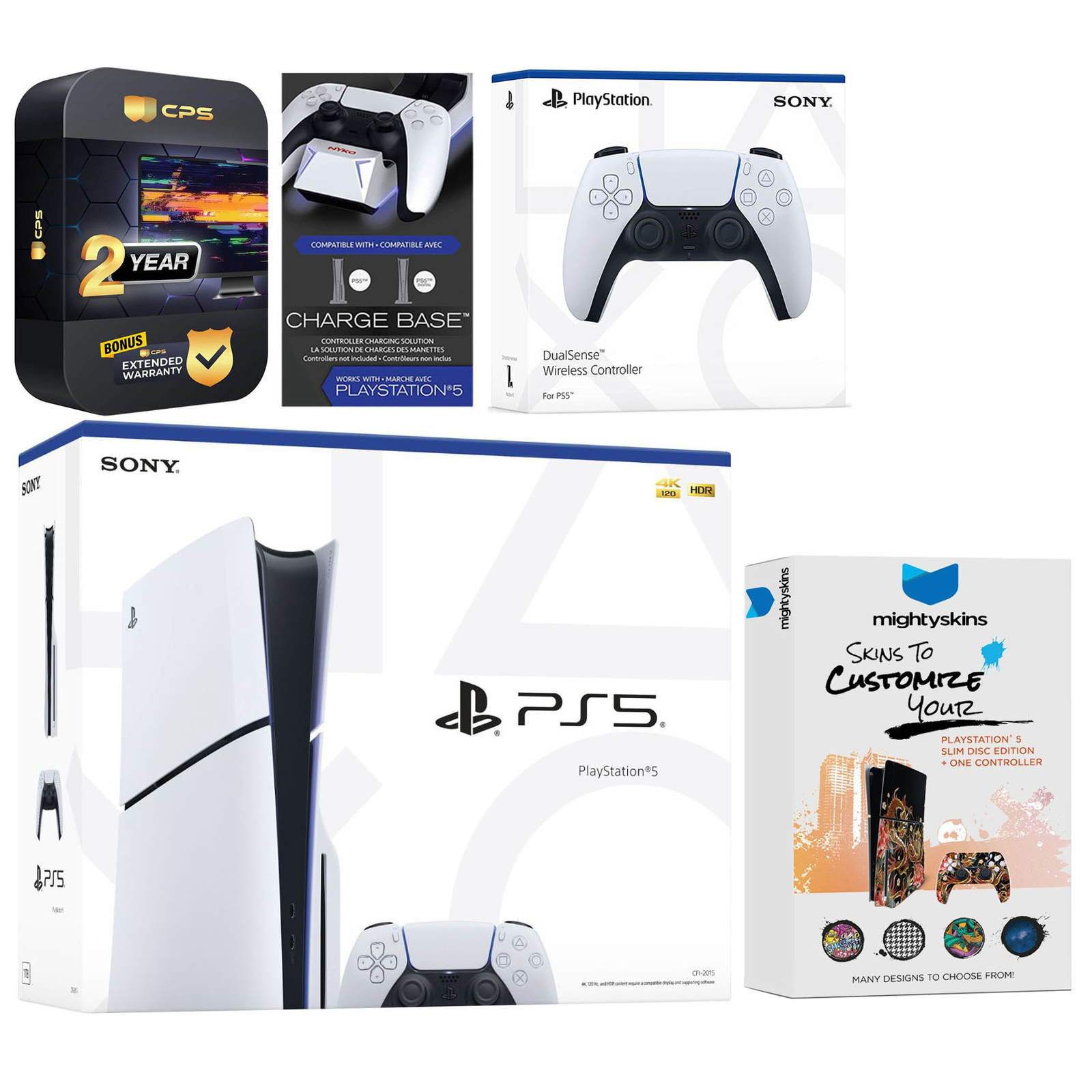 Sony Playstation 5 Slim Disc Console + Extra Controller