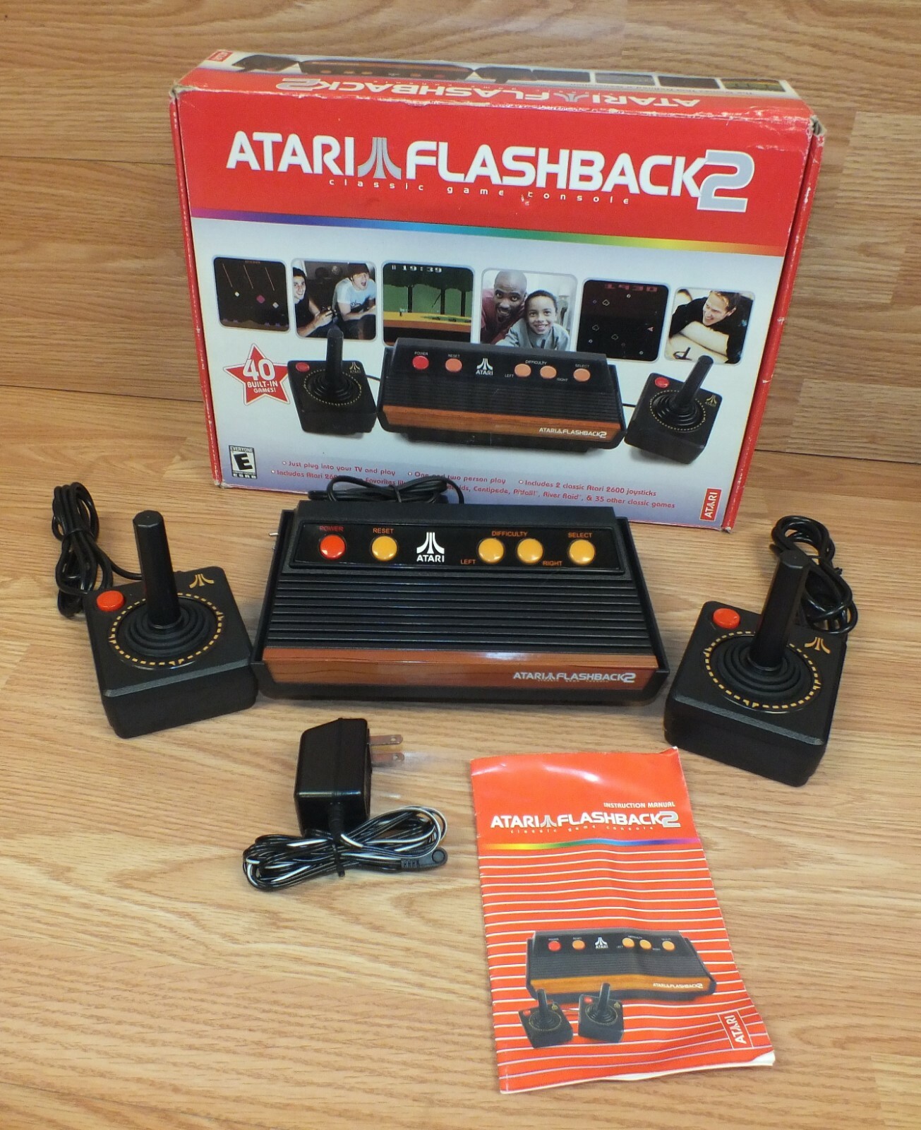 Atari Flashback 2 Black Plug & Play TV Game Console (NTSC) 40 Built-In Games!