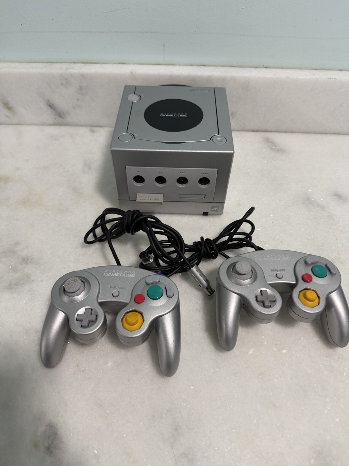 Nintendo GameCube Platinum Console – Silver(No Power Code)