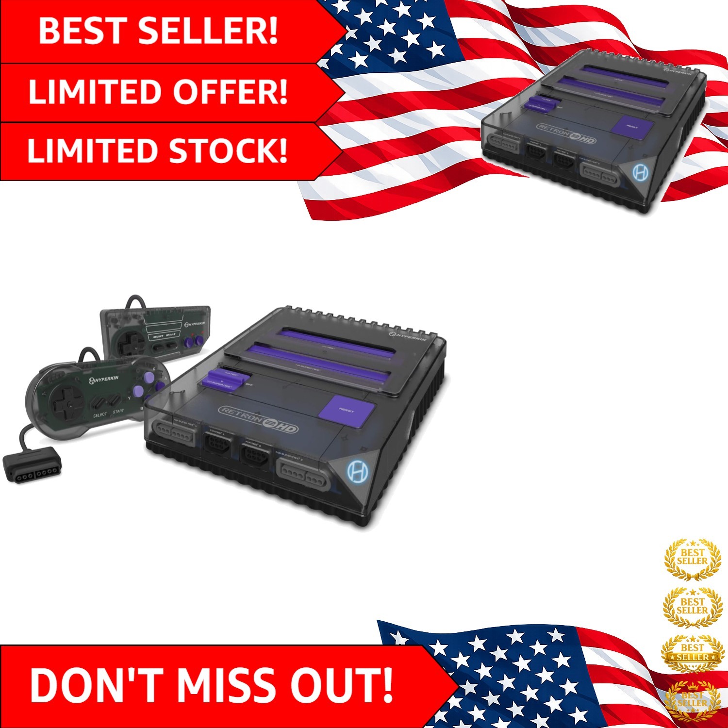 Rediscover Your Childhood with RetroN 2 HD Console – Crystal Clear 720p
