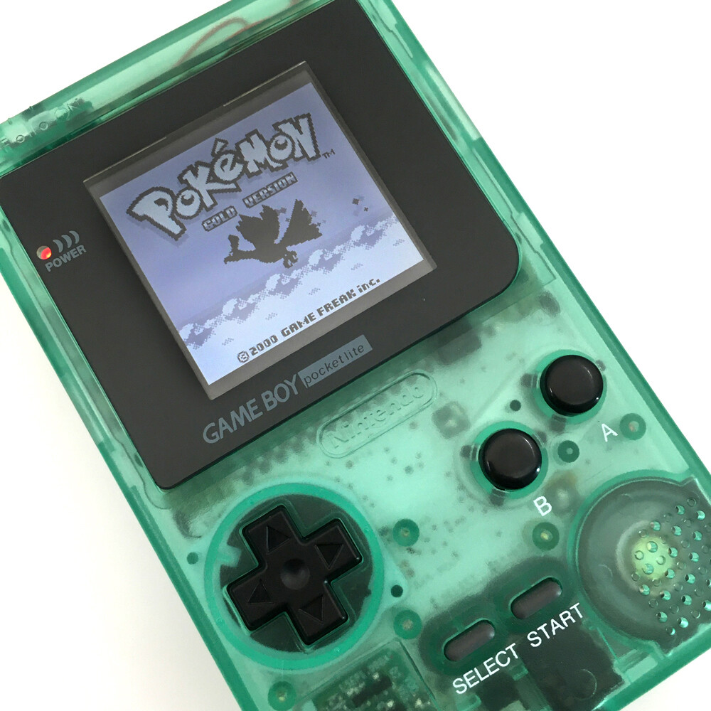 Clear Green 5 levels High Backlight LCD Screen Game Boy Pocket GBP Game Console