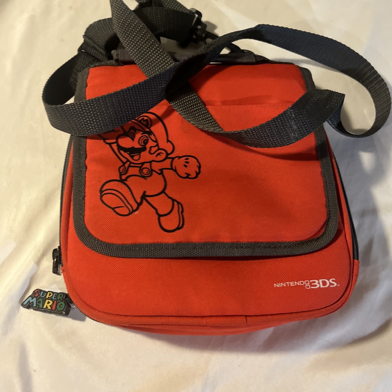 Nintendo 3DS System CTR-001 Charger Super Mario 3D Land Mario Bag Factory Reset