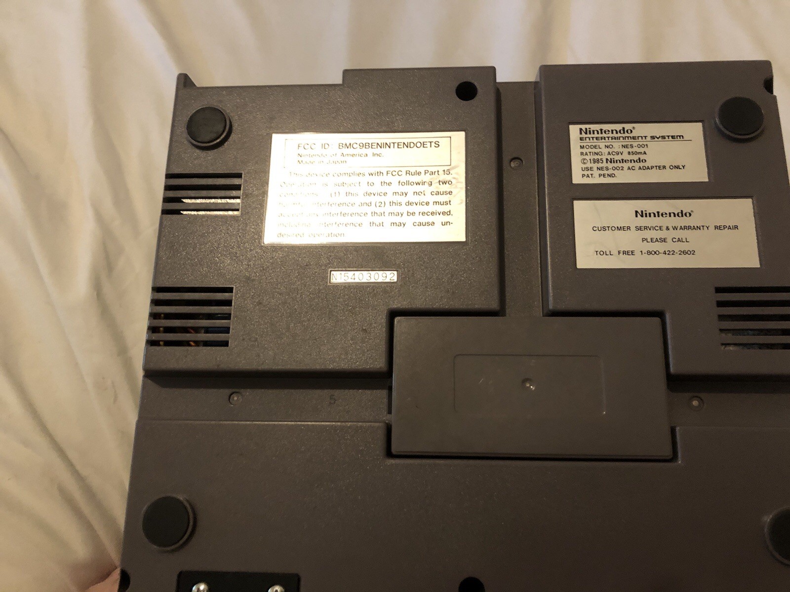 Nintendo NES-001 Tested Used Includes RF Adapter, Controller, and Power Supply