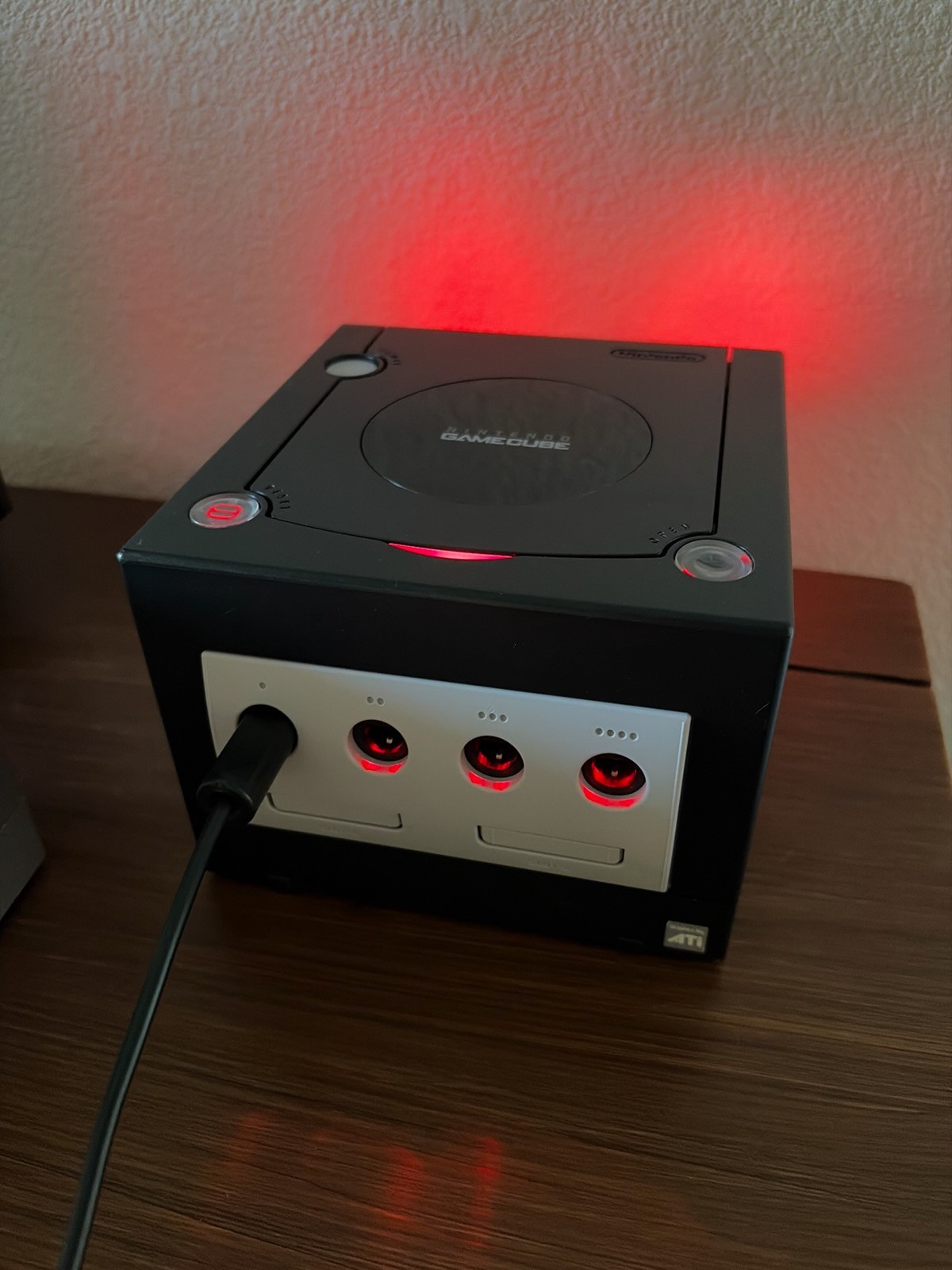 Nintendo GameCube Gaming System BLACK Console w/ Controller Mod SWISS