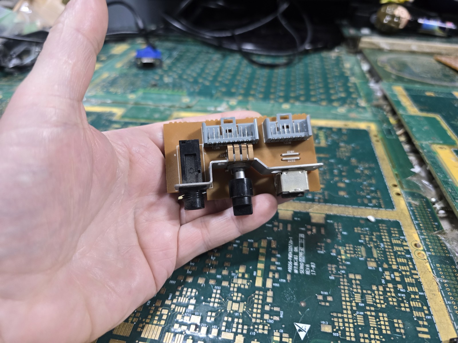 Philips CDI 910 EXACT Back Panel Input Board-Not Tested-Intact-PARTS-READ ALL