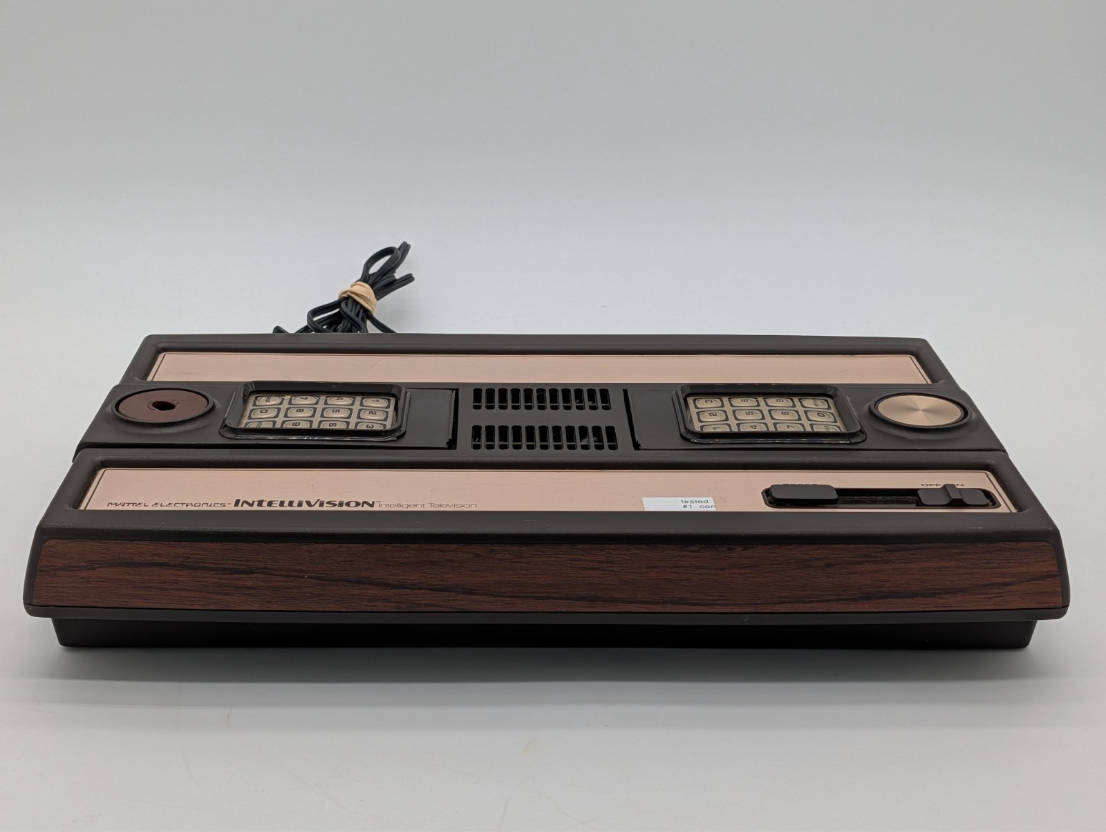 Mattel Intellivision Console Model 2609 – Tested & Works – Controller 1 INOP