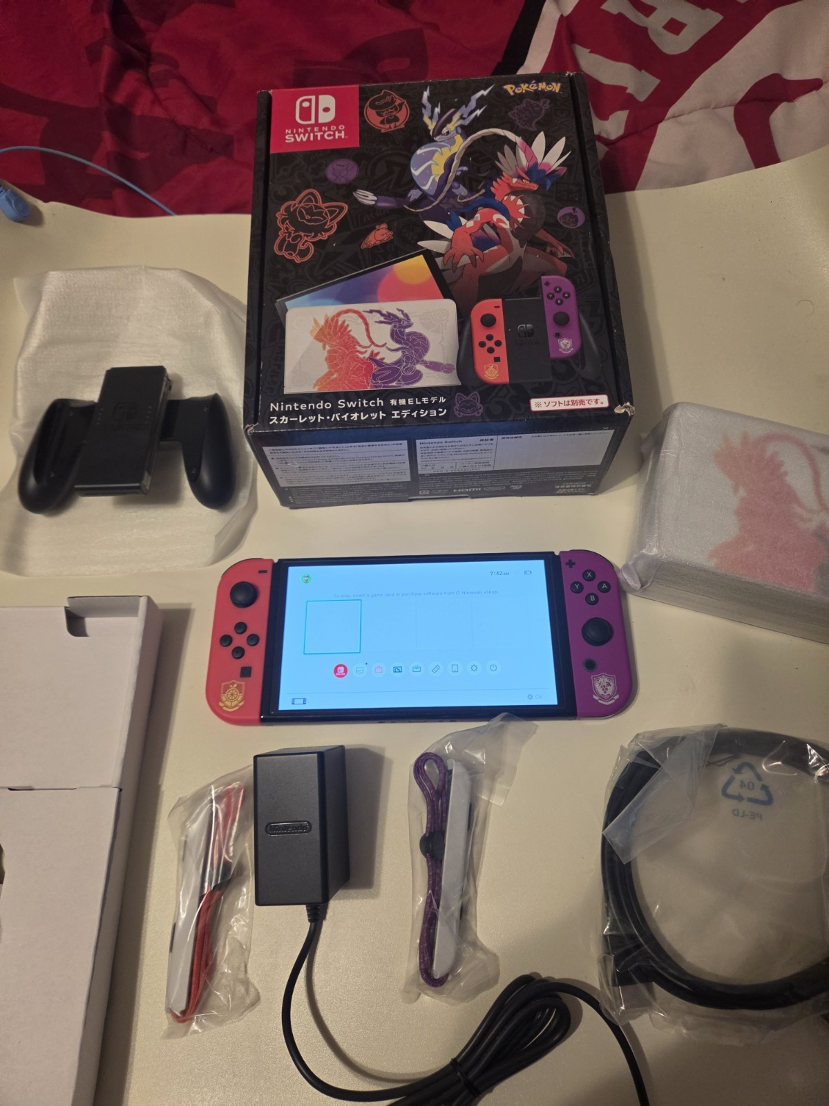 Nintendo Switch OLED Pokémon Scarlet & Violet 64GB Read Description JPN