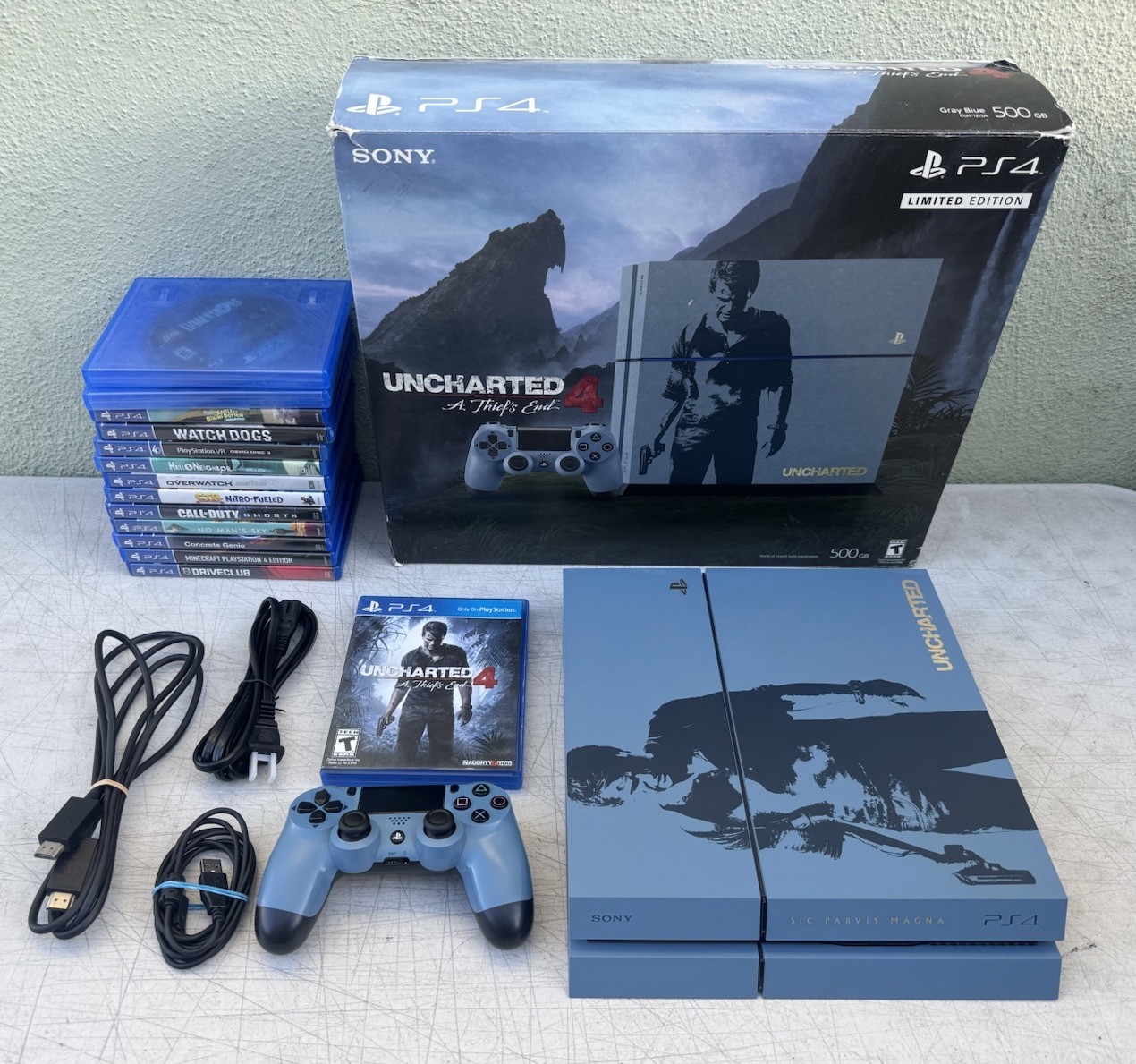Sony PlayStation 4 Uncharted 4: Limited Edition Bundle 500GB Console + 13 Games