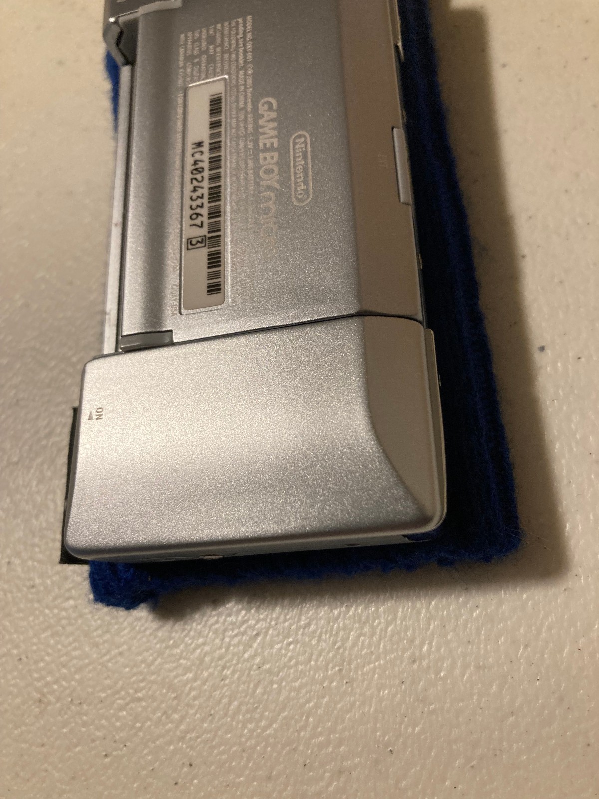 Nintendo Gameboy Micro Advance GBA Black/Silver with charger + case and sleeves