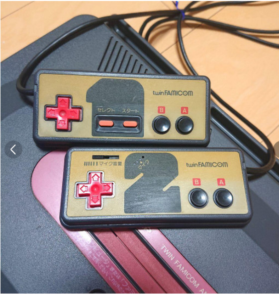 SHARP Twin Famicom NES AN-500B. Black x Red Rare Retro Game working tested