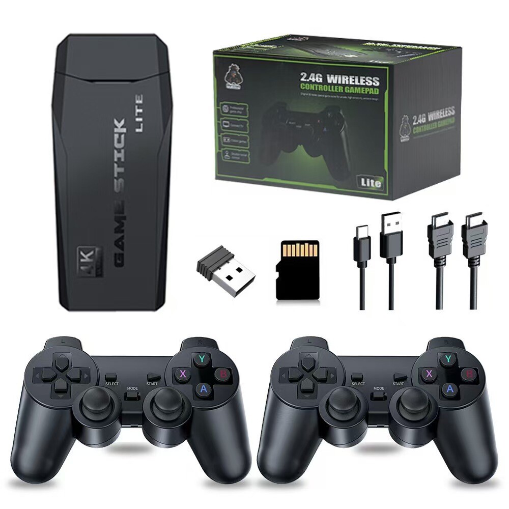 4K HDMI Retro Game Console Output Plug and Play 20000+ Game Gamepad Controllers