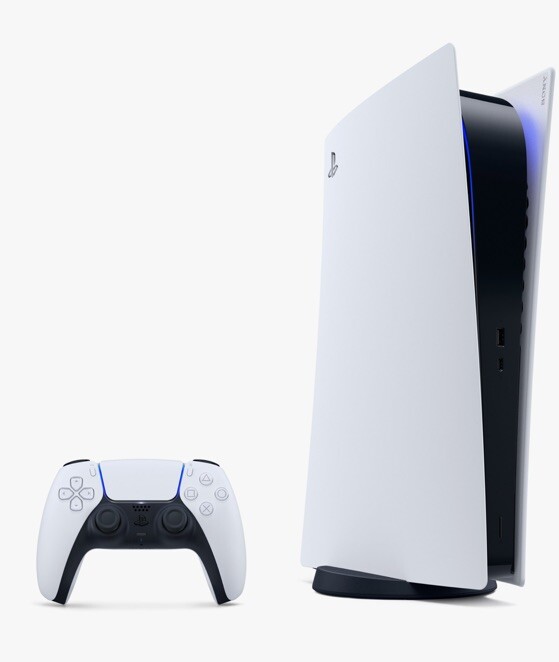 Sony PS5 Digital Edition Console CFI-1015B – White With Many Games