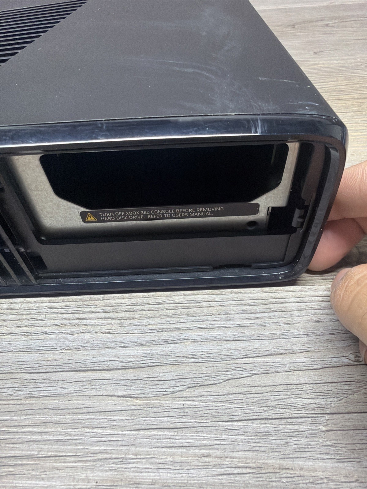 Microsoft Xbox 360 S Black Console Model 1439 Console Only FOR PARTS OR REPAIR