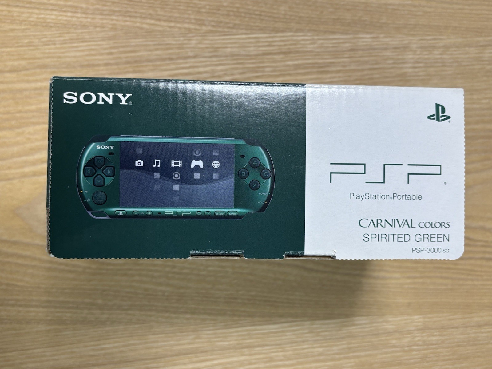 PSP 3000 Spirited Green Console Boxed Complete Tested Working