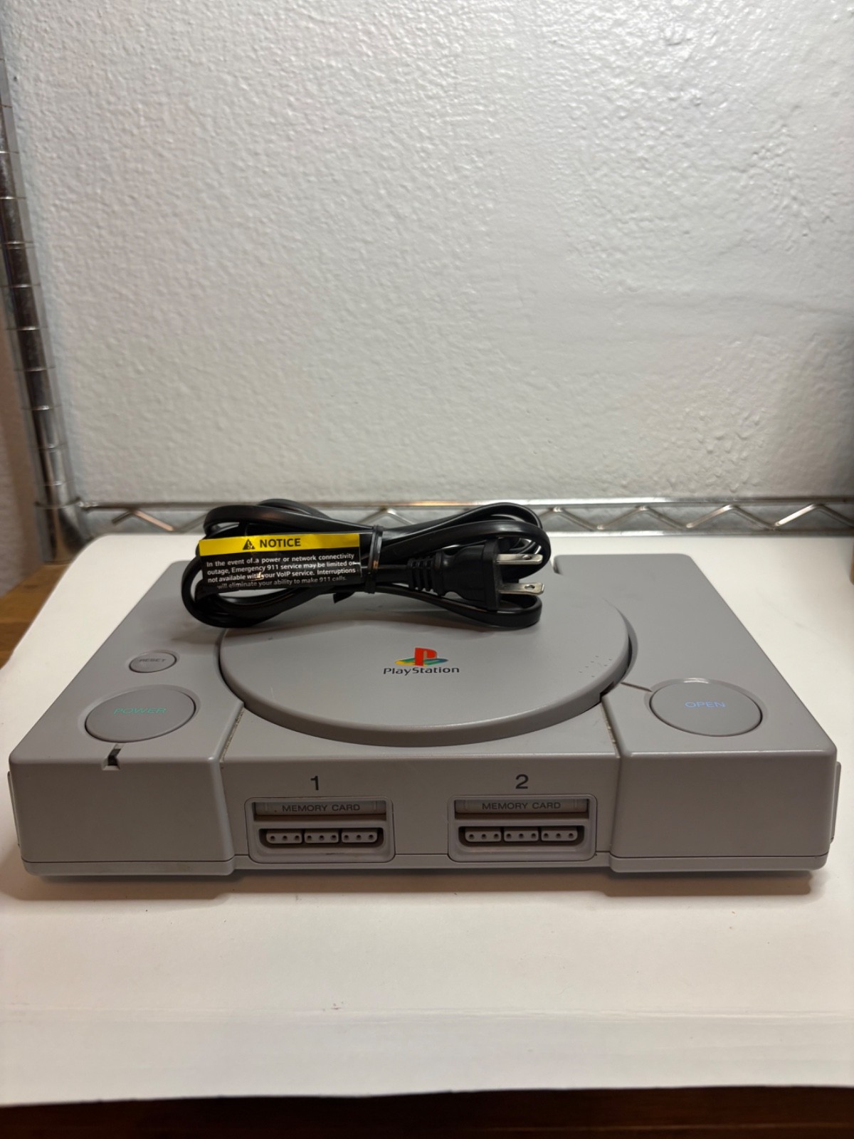 Sony PlayStation 1 PS1 Gray Console SCPH-7001 NTSC-U/C TESTED WORKS w/ AC Cord